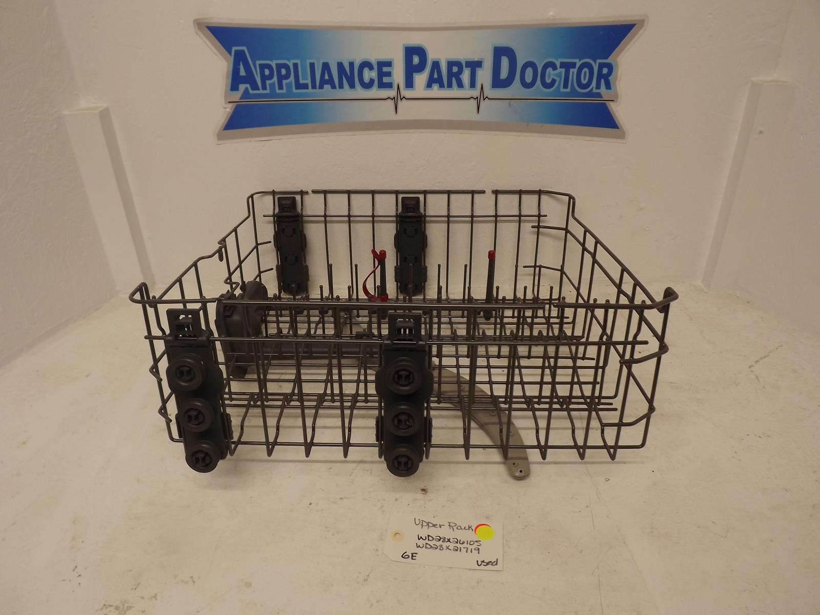 GE Dishwasher WD28X26105 WD28X21719 Upper Rack Used GE Dishwasher WD28X26105 WD28X21719 Upper Rack Used